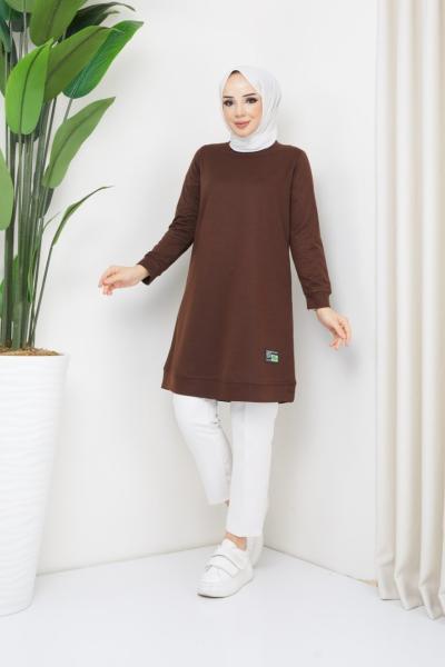 Basic Swet iki iplik Kahverengi