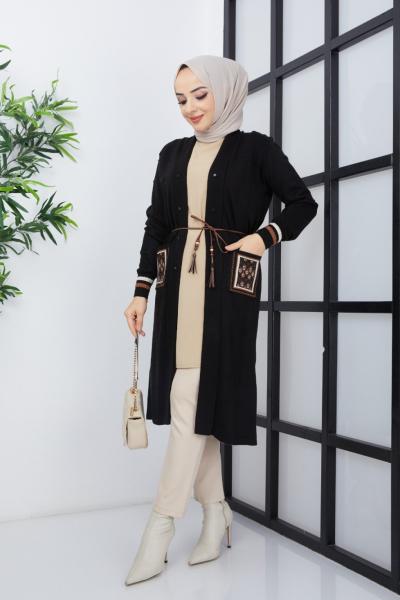 Felix Triko Hırka  Siyah