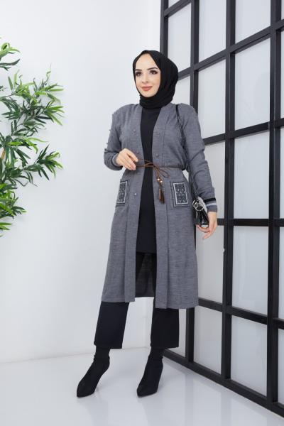 Felix Triko Hırka  Füme