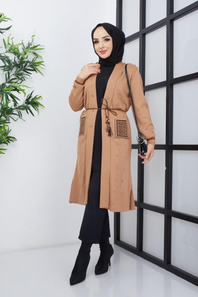 Felix Triko Hırka  Camel