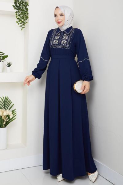 İKRA ELBİSE Lacivert