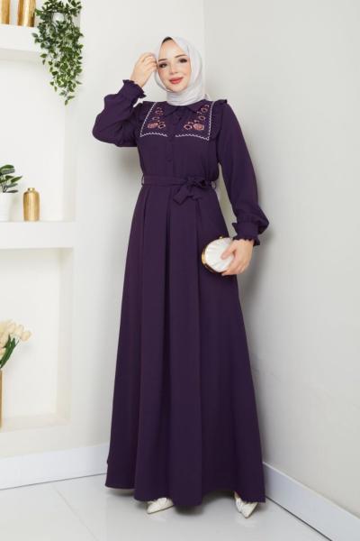 RÜYA ELBİSE Mürdüm