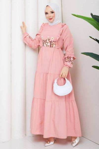 Spor Asmin Elbise Pembe