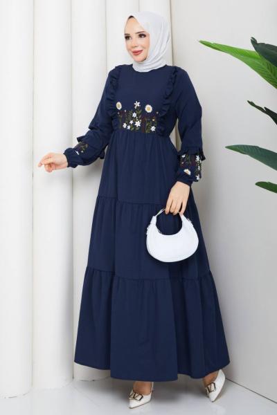 Spor Asmin Elbise Lacivert