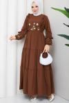 Spor Asmin Elbise Kahverengi