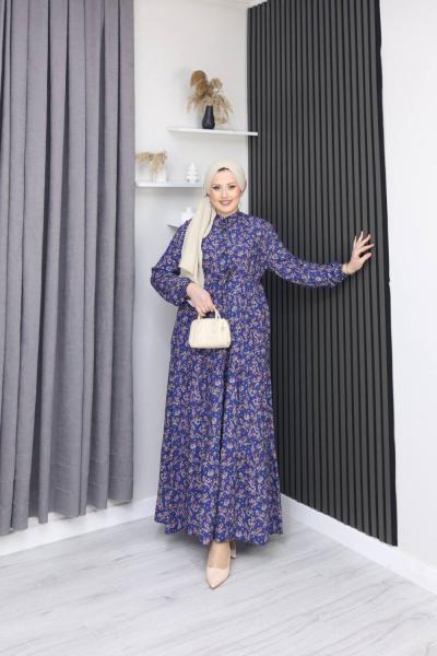 Tülay Viskon elbise Lacivert