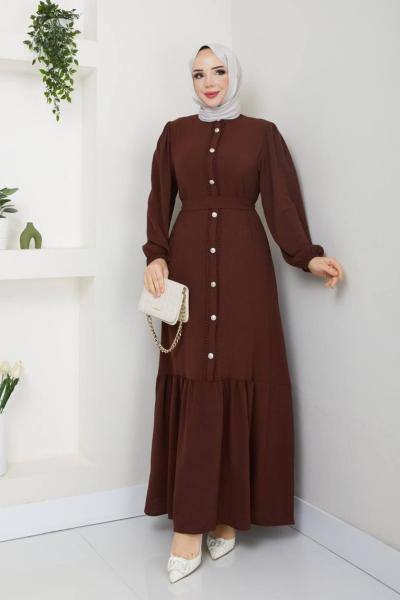 Katya elbise Kahverengi