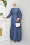 Çiğdem elbise kot Mavi