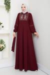 İKRA ELBİSE Bordo