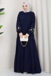 Alaçatı model elbise Lacivert