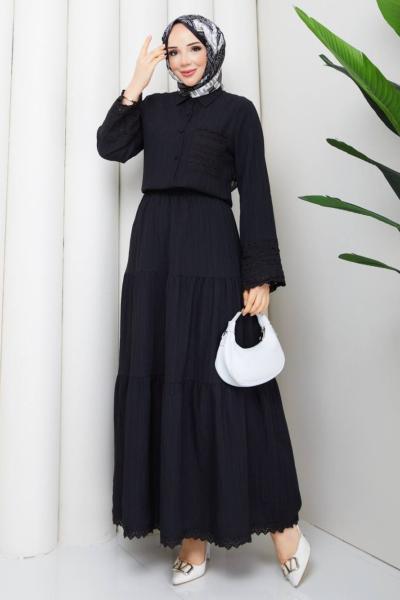 Melis brode etekli takim Siyah