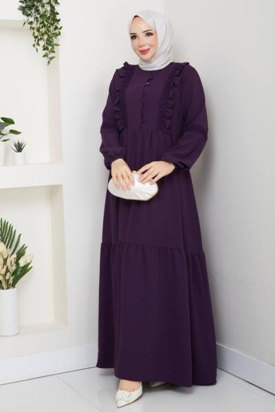 Spor Başak Elbise Mürdüm