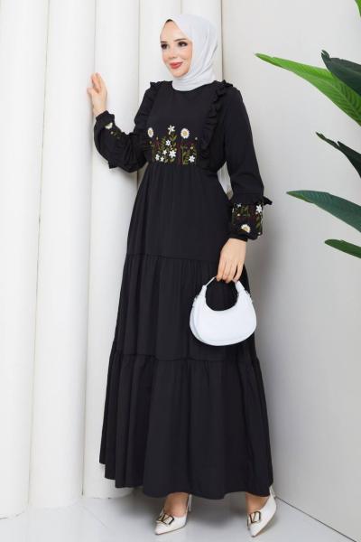 Spor Asmin elbise Siyah