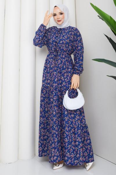 Tülay Viskon elbise Lacivert