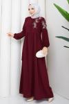 Narin Elbise  Bordo